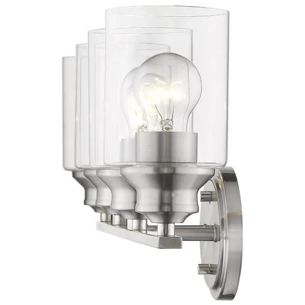 Gemma 4-Light Vanity Sconce in Satin Nickel - Image 4