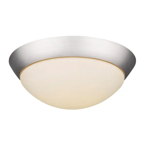 LED Flush Mount Ceiling Light in Satin Nickel