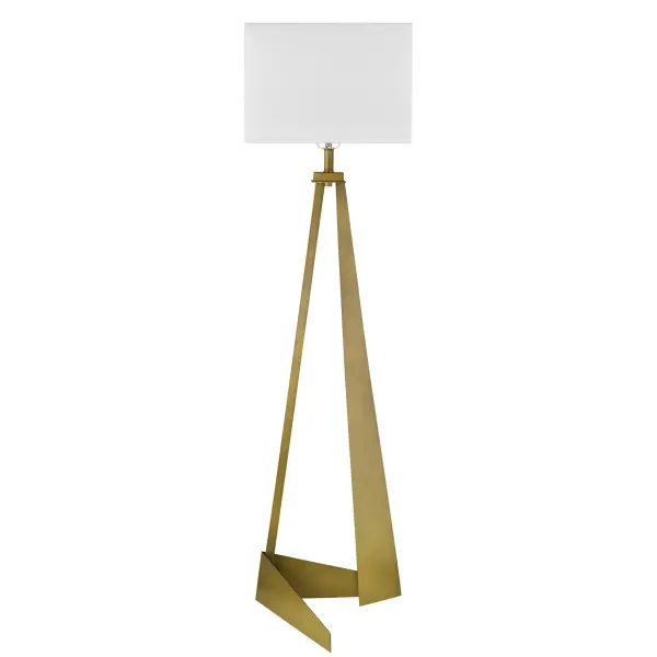 Stratos 1-Light Floor Lamp in Aged Brass - Image 5