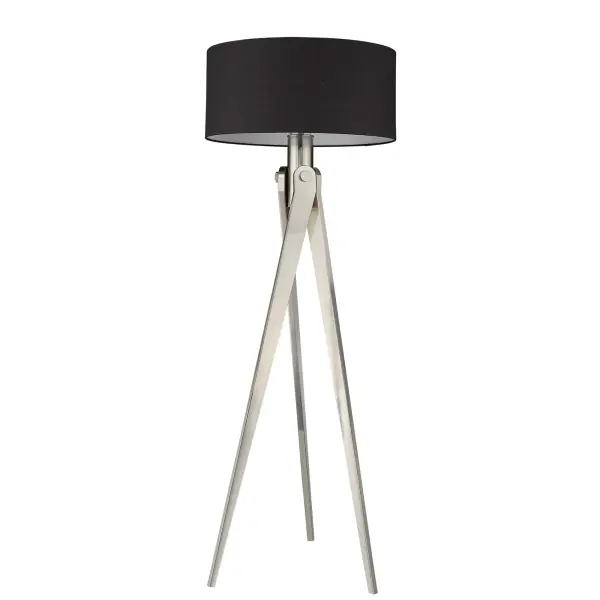 Sangallo 1-Light Floor Lamp in Satin Nickel - Image 1