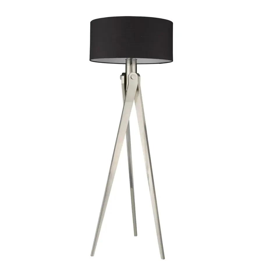 Sangallo 1-Light Floor Lamp in Satin Nickel - Image 1