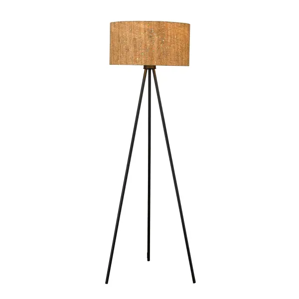 Lisbon 1-Light Floor Lamp in Matte Black - Image 3