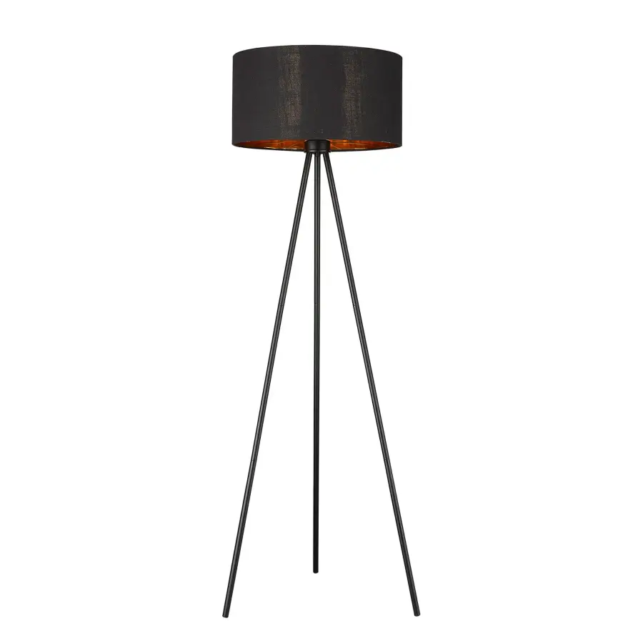 Morenci 1-Light Floor Lamp in Matte Black - Image 1