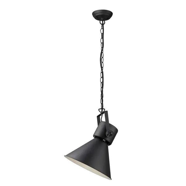 Bold Industrial Pendant with Clean Lines and Versatile Matte Black Finish - Image 4