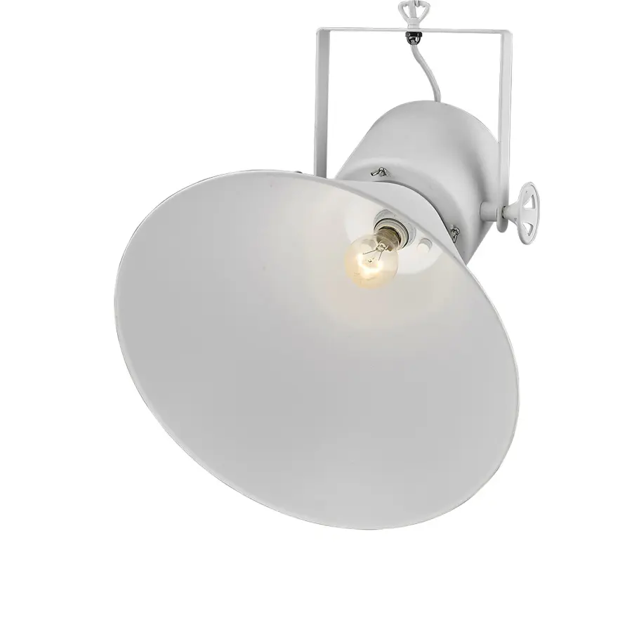 Crew 1-Light Pendant in White Iron - Image 5