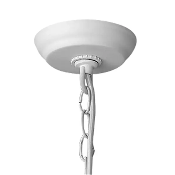 Crew 1-Light Pendant in White Iron - Image 6