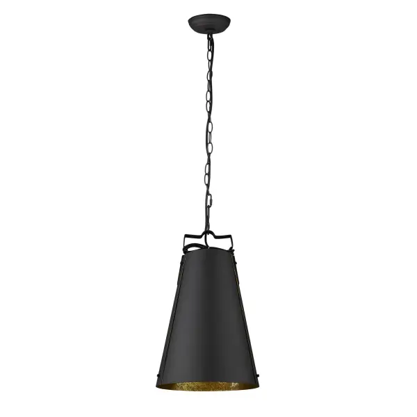 Faza 1-Light Pendant in Matte Black - Image 1
