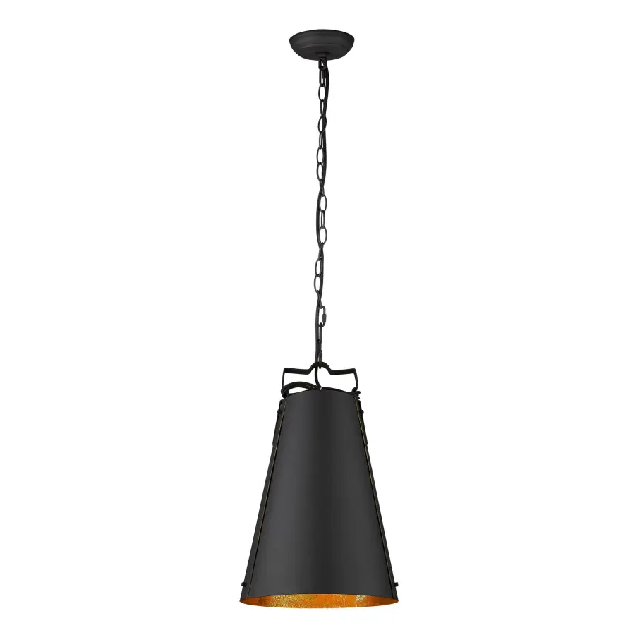 Faza 1-Light Pendant in Matte Black - Image 2