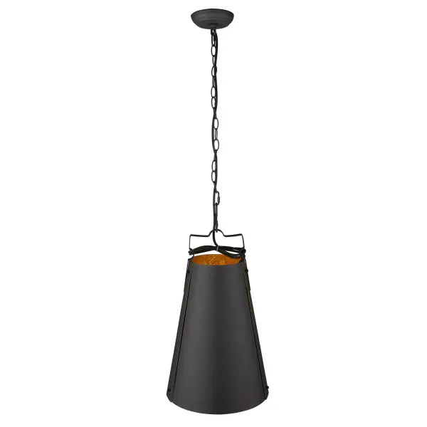 Faza 1-Light Pendant in Matte Black - Image 3