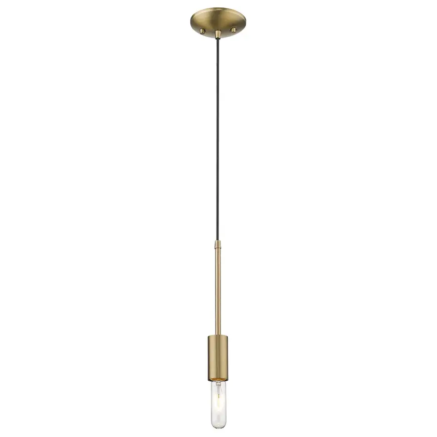 Perret 1-Light Mini Pendant in Aged Brass - Image 2