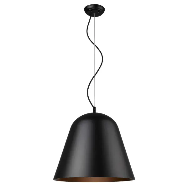 Knell 1-Light Pendant in Matte Black - Image 1