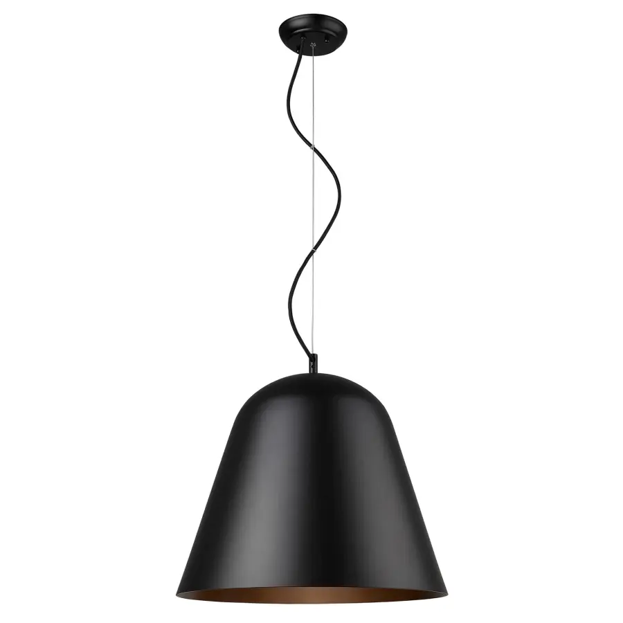 Knell 1-Light Pendant in Matte Black - Image 1