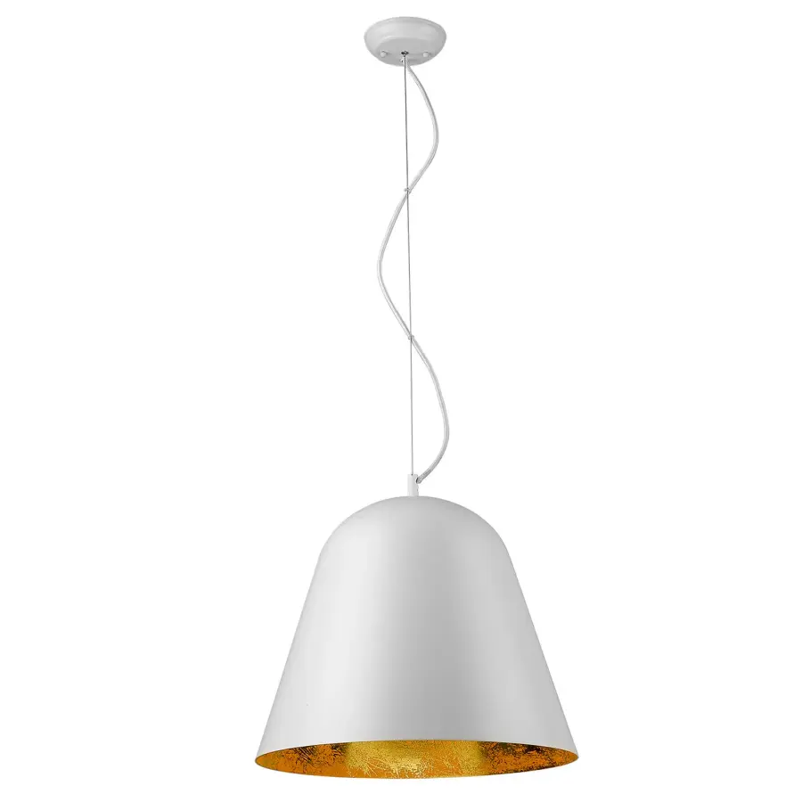 Knell 1-Light Pendant in White Iron - Image 2