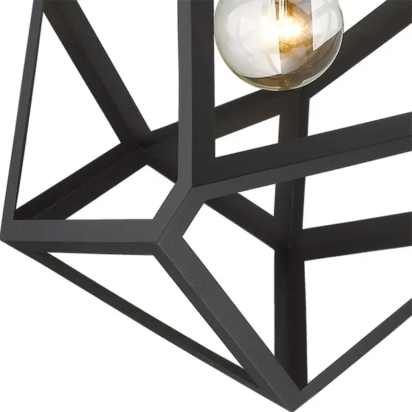Hedron 1-Light Pendant in Matte Black - Image 6