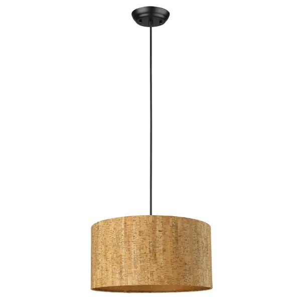 Lisbon 1-Light Pendant in Matte Black - Image 1