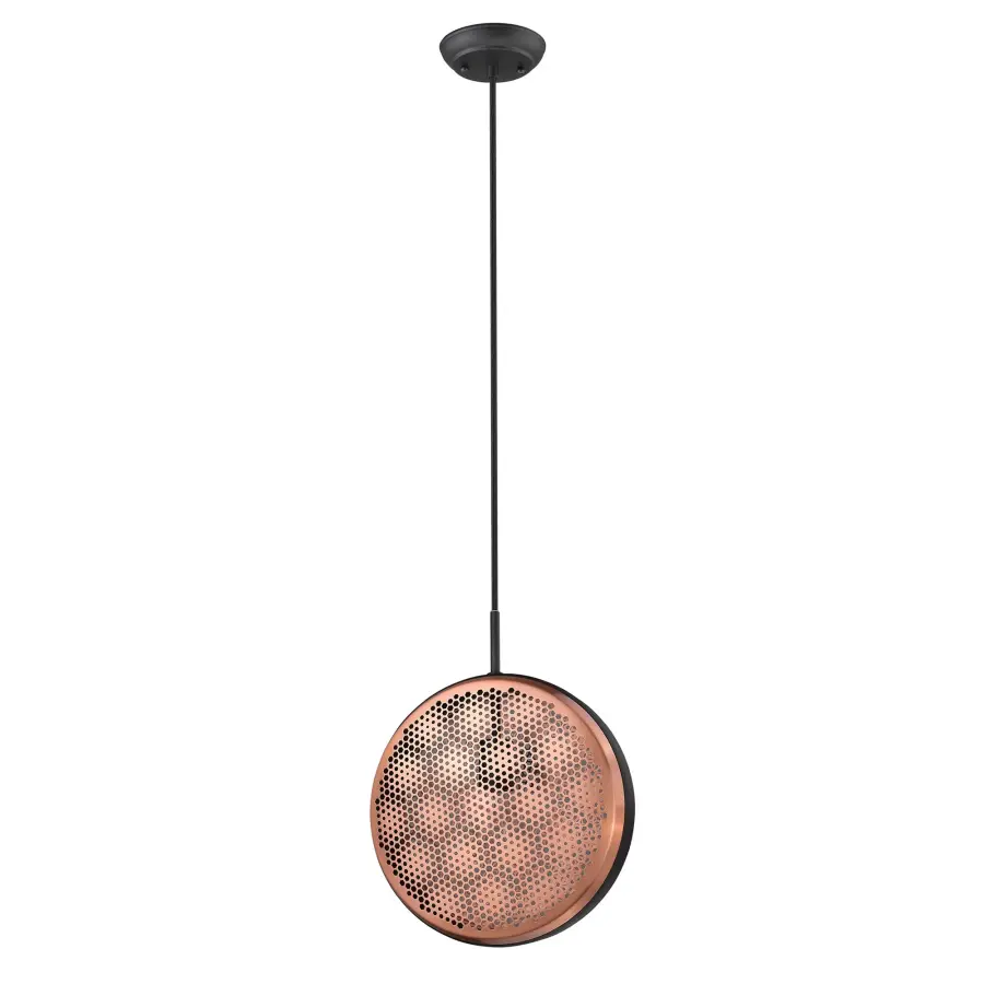 Tholos 1-Light Pendant in Matte Black - Image 1