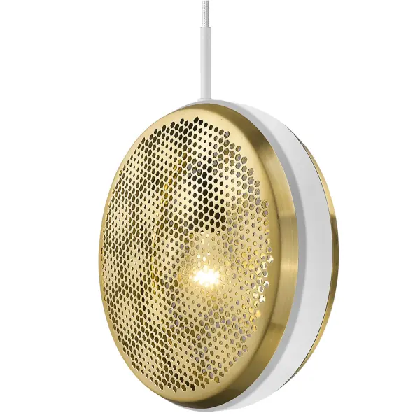 Tholos 1-Light Pendant in White Iron - Image 4