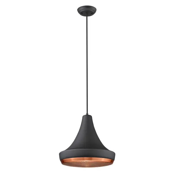Tholos 1-Light Pendant in Matte Black - Image 2
