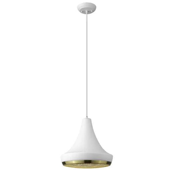 Tholos 1-Light Pendant in White Iron - Image 2
