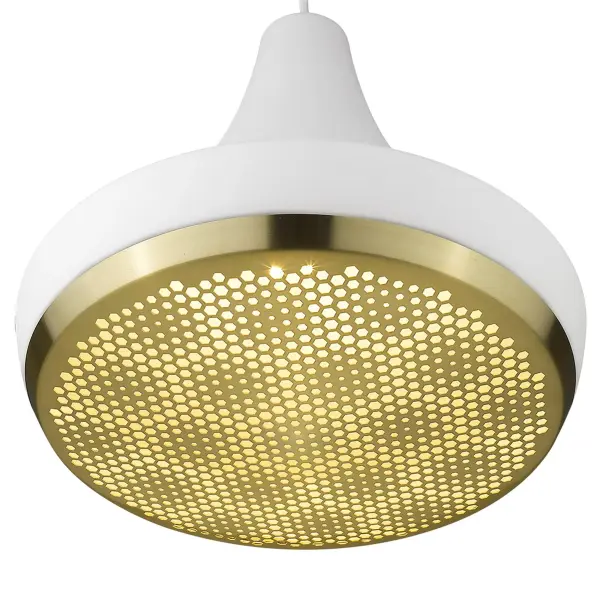 Tholos 1-Light Pendant in White Iron - Image 4