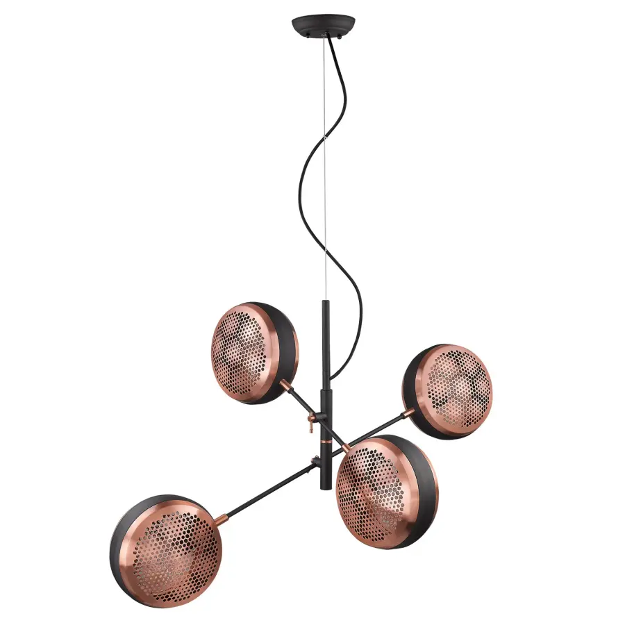 Tholos 4-Light Pendant in Matte Black - Image 1