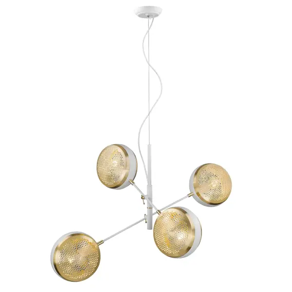 Tholos 4-Light Pendant in White Iron - Image 2