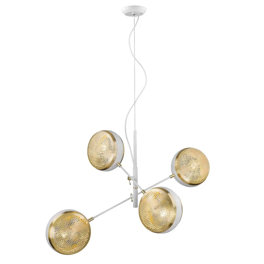 Tholos 4-Light Pendant in White Iron - Image 2