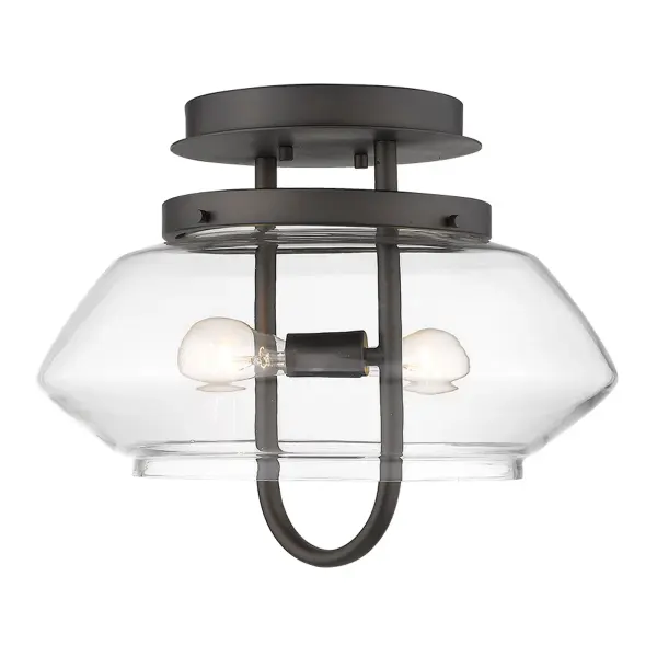 Garner 2-Light Semi-Flush Mount in Oil-Rubbed Bronze - Image 1
