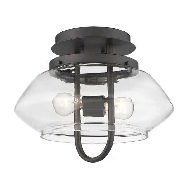 Garner 2-Light Semi-Flush Mount in Oil-Rubbed Bronze - Image 2