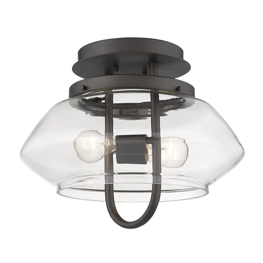 Garner 2-Light Semi-Flush Mount in Oil-Rubbed Bronze - Image 2