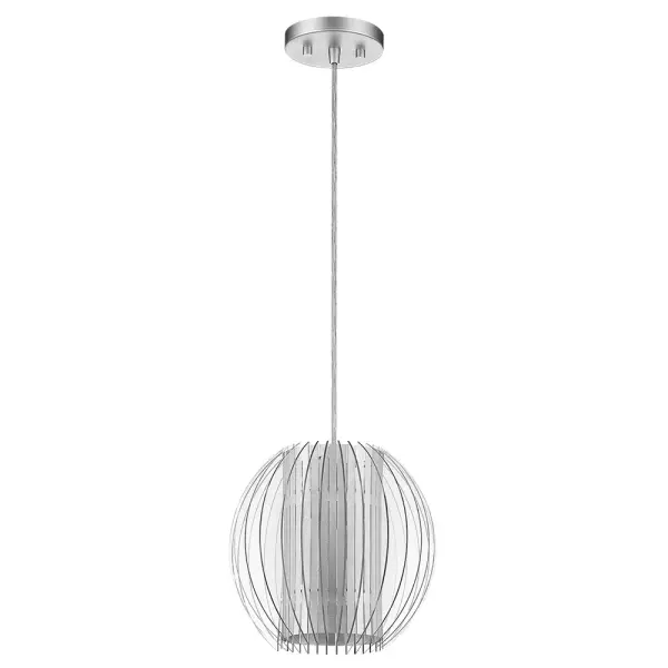Phoenix 1-Light Pendant in Metallic Silver - Image 1