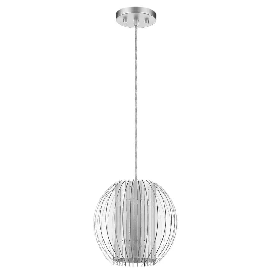 Phoenix 1-Light Pendant in Metallic Silver - Image 1
