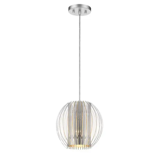 Phoenix 1-Light Pendant in Metallic Silver - Image 2