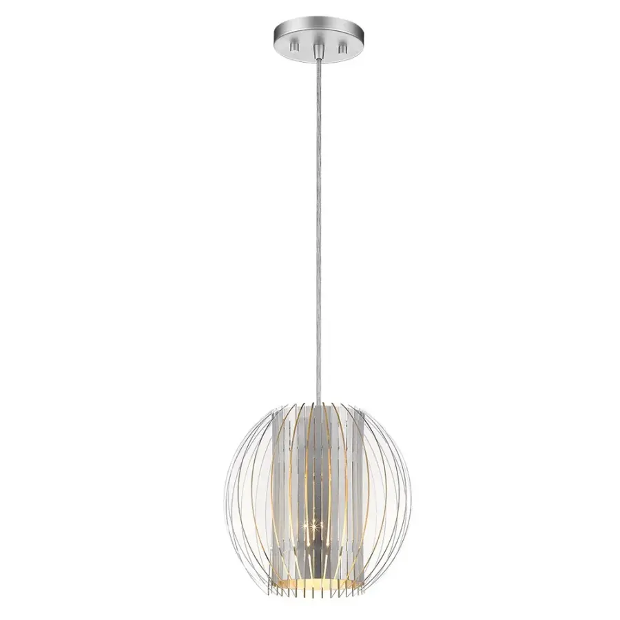 Phoenix 1-Light Pendant in Metallic Silver - Image 2