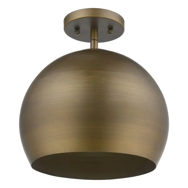 Latitude 1-Light Pendant in Hand Painted Antique Gold - Image 1
