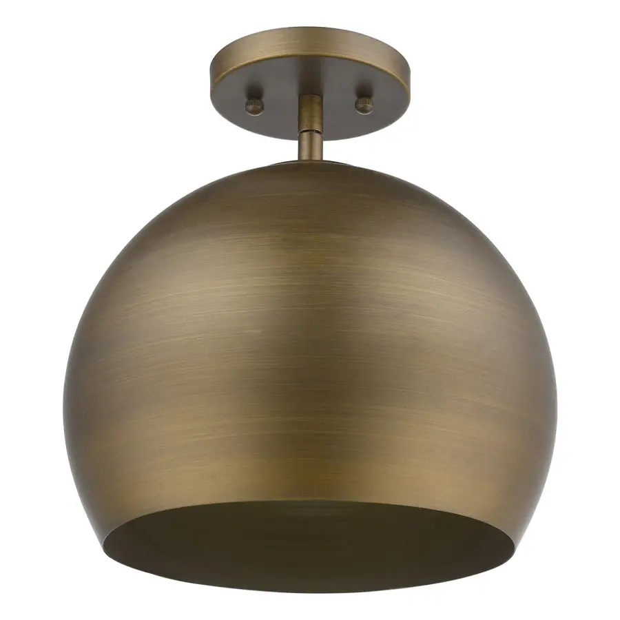 Latitude 1-Light Pendant in Hand Painted Antique Gold - Image 1