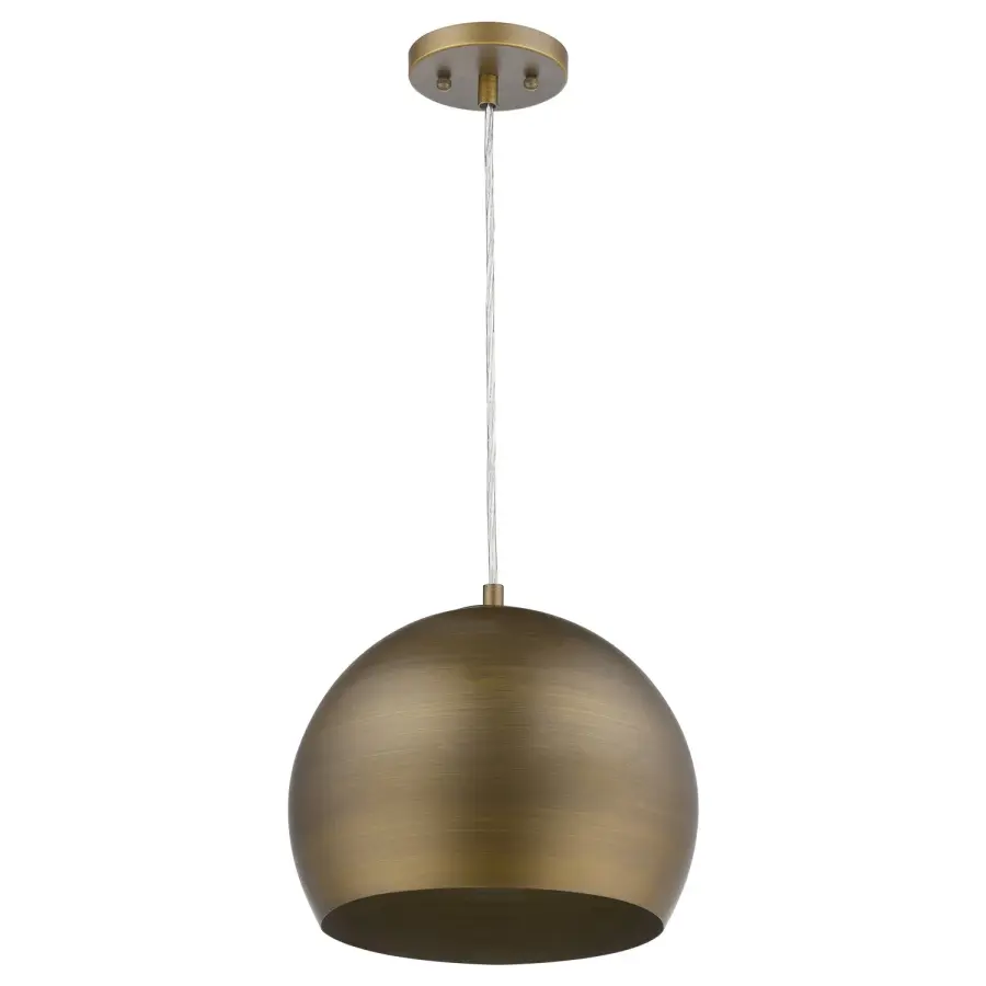 Latitude 1-Light Pendant in Hand Painted Antique Gold - Image 3