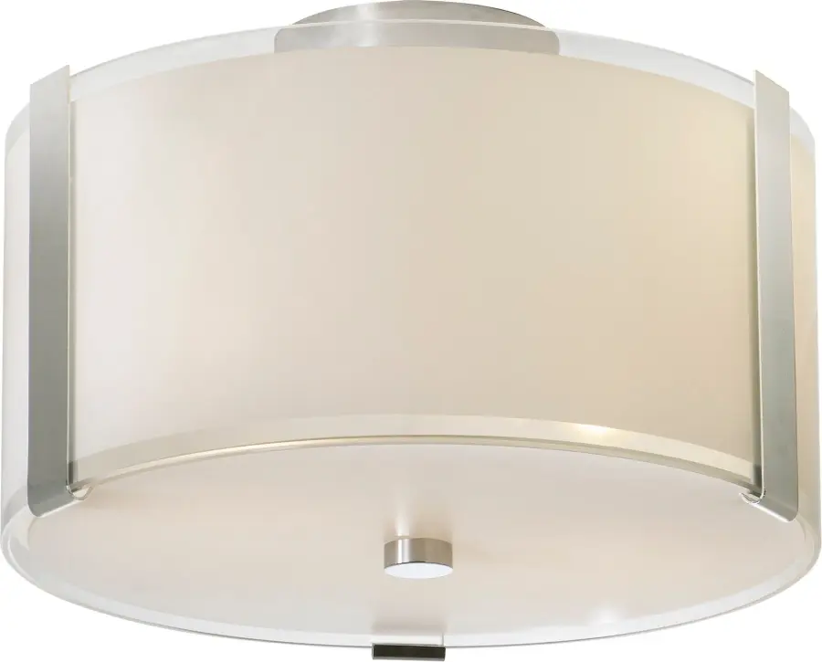 Apollo 2-Light Flushmount in Polished Chrome