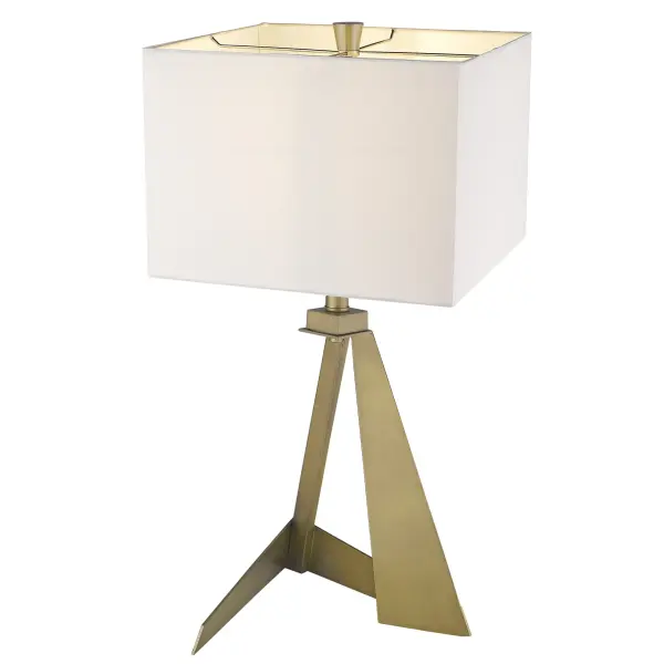 Stratos 1-Light Table Lamp in Aged Brass - Image 4