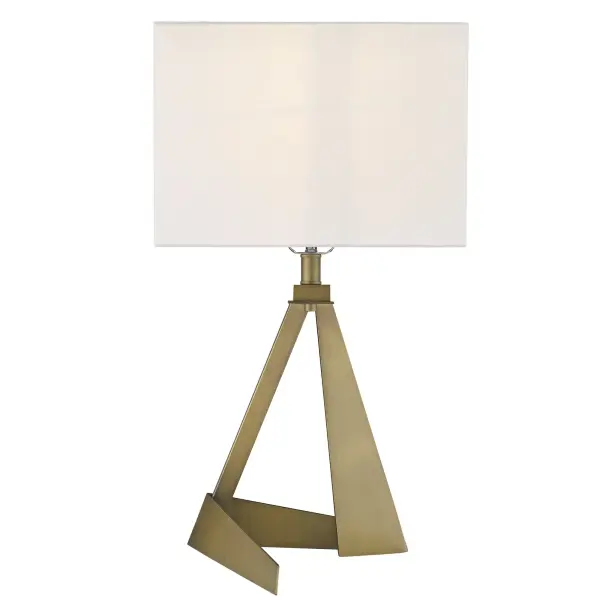 Stratos 1-Light Table Lamp in Aged Brass - Image 5