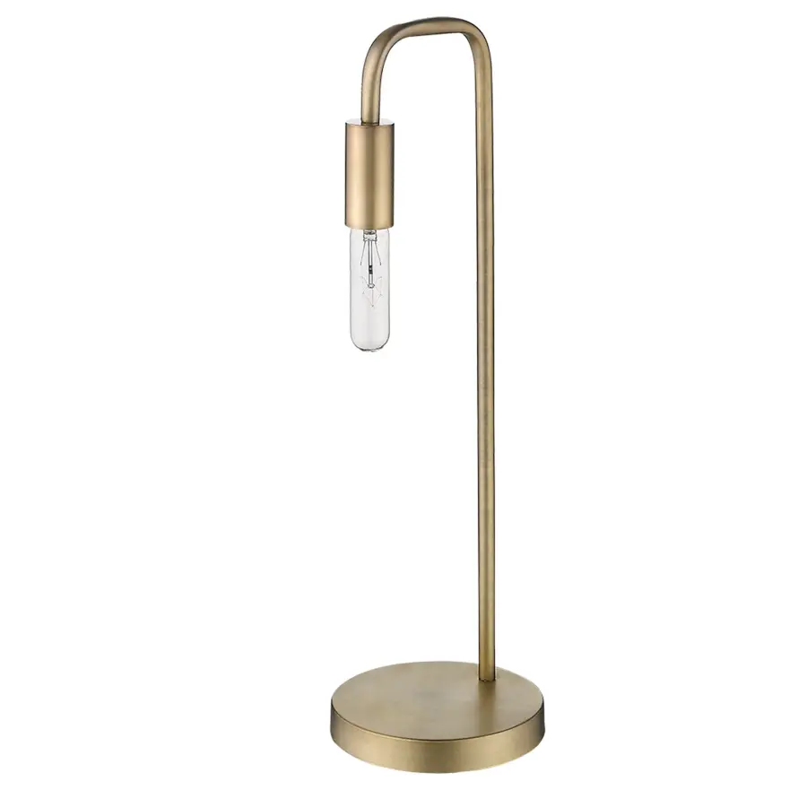 Perret 1-Light Table Lamp in Aged Brass - Image 1