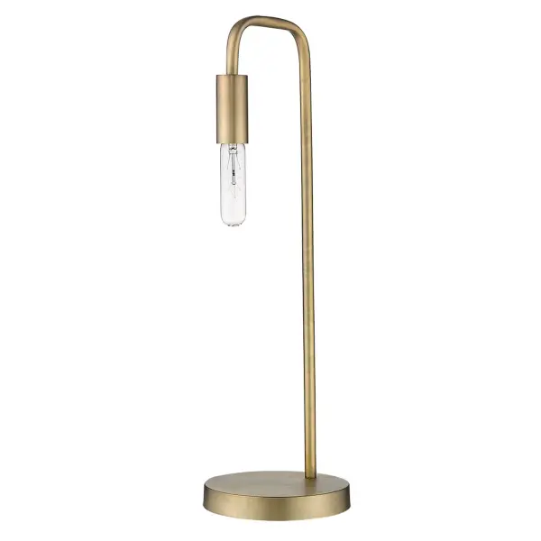 Perret 1-Light Table Lamp in Aged Brass - Image 3