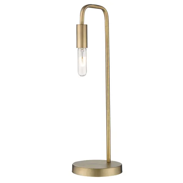 Perret 1-Light Table Lamp in Aged Brass - Image 4