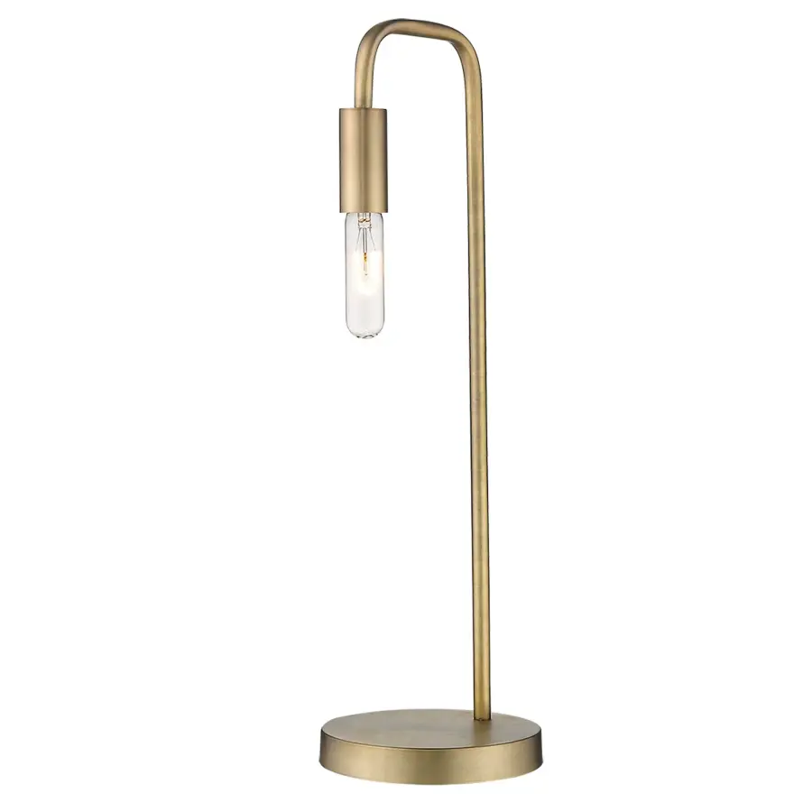 Perret 1-Light Table Lamp in Aged Brass - Image 4