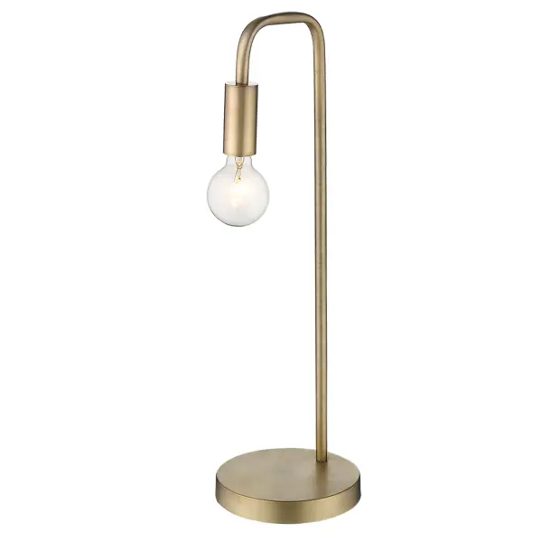 Perret 1-Light Table Lamp in Aged Brass - Image 6