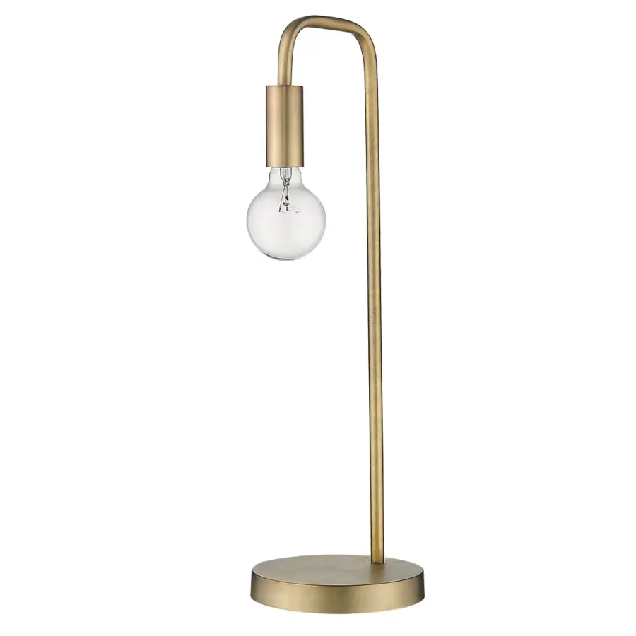 Perret 1-Light Table Lamp in Aged Brass - Image 7