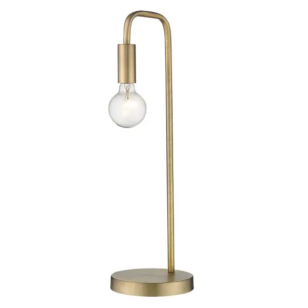 Perret 1-Light Table Lamp in Aged Brass - Image 8