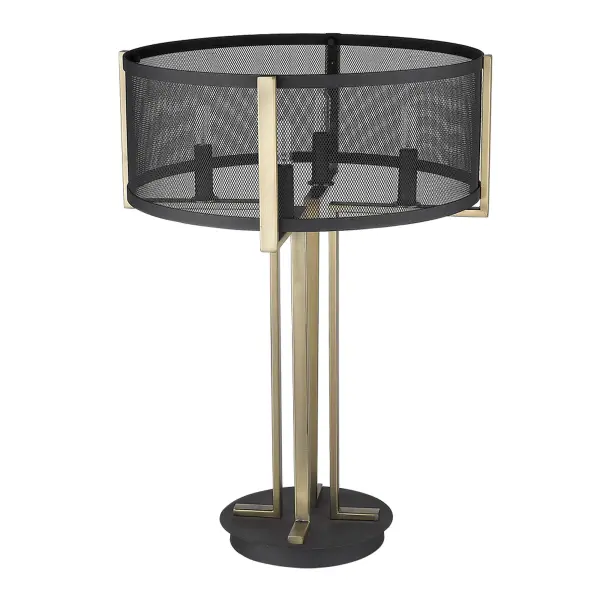 Trend Home 4-Light Table Lamp in Matte Black - Image 3