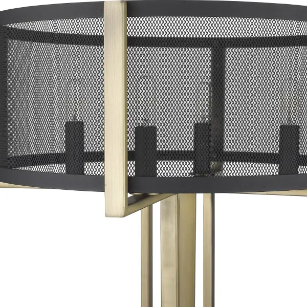 Trend Home 4-Light Table Lamp in Matte Black - Image 6