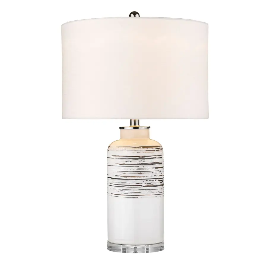Trend Home Ceramic Table Lamp with Linen Shade - Image 2